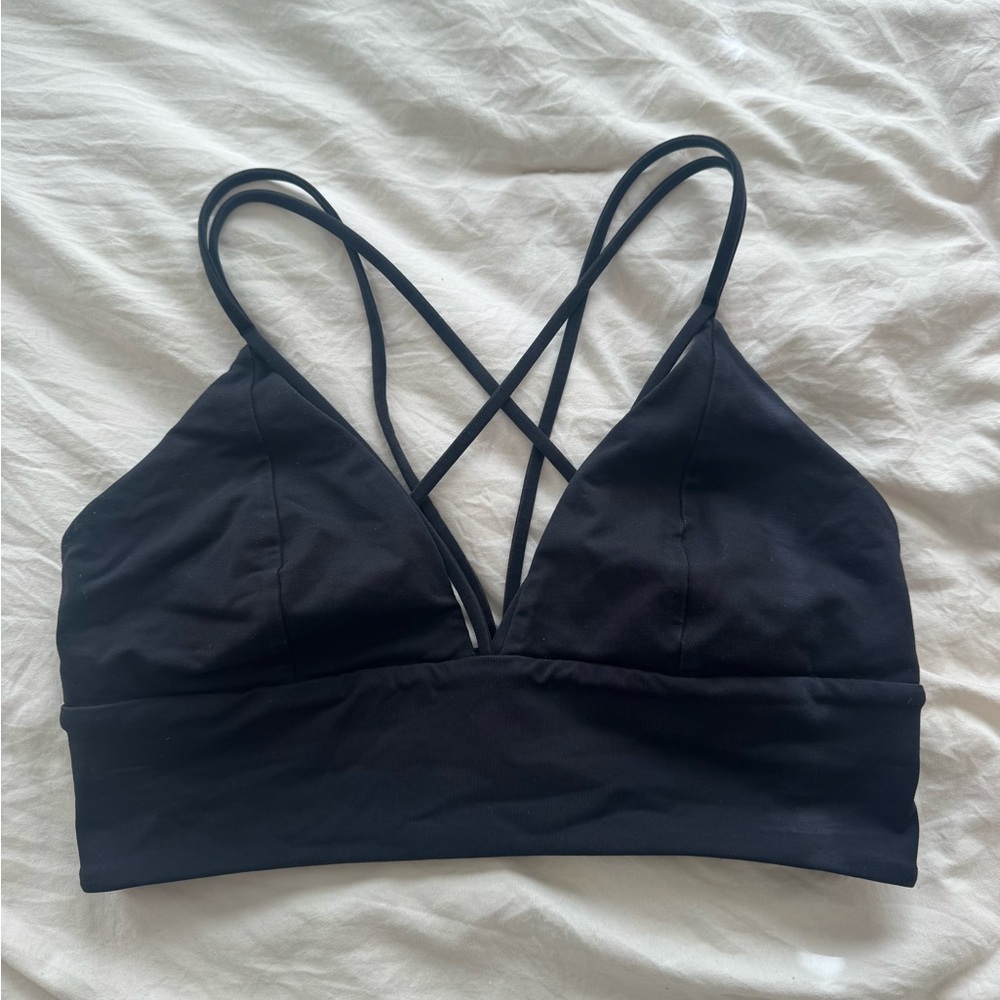 Lululemon Athletica Black Cross-Back Sports Bra
